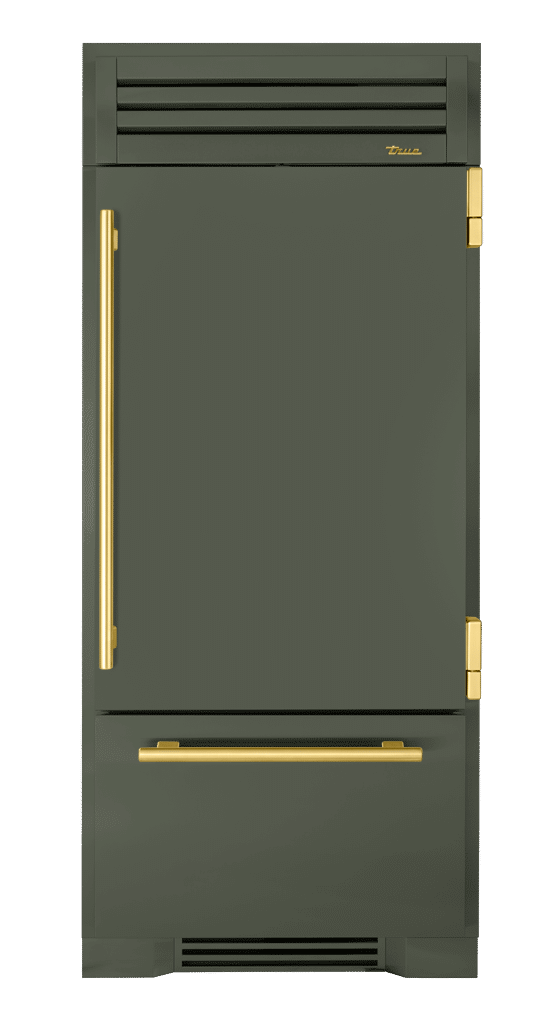 Refrigerator with Bottom Freezer, Right Hinged, Olive, Brass Hardware TR36RBFRSSA238H01