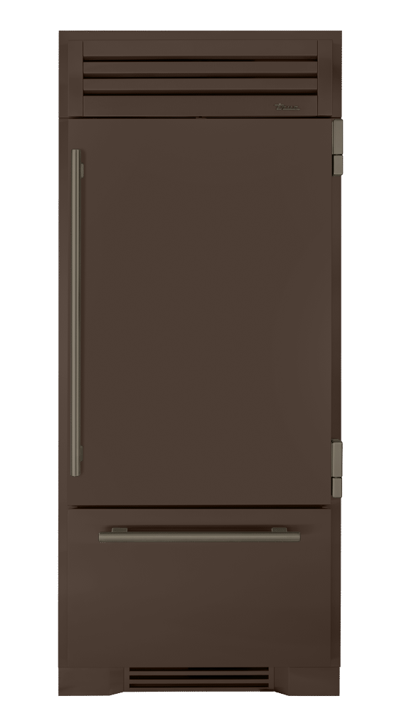 Refrigerator with Bottom Freezer, Right Hinged, Espresso, Pewter Hardware TR36RBFRSSA305H05