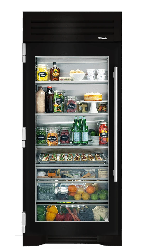 Refrigerator Column, Left Hinged, Gloss Black TR36REFLSGC044H04