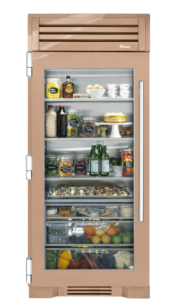 Refrigerator Column, Left Hinged, Champagne, Chrome Hardware TR36REFLSGC179H02