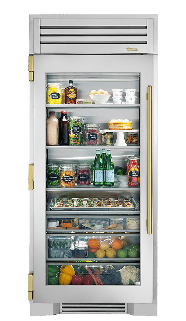 Refrigerator Column, Left Hinged, Color Match, Brass Hardware TR36REFLSGCXXXH01