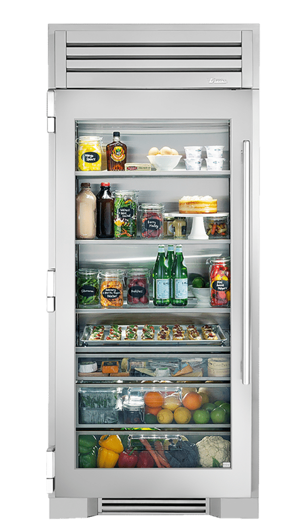 Refrigerator Column, Left Hinged, Color Match, Chrome Hardware TR36REFLSGCXXXH02