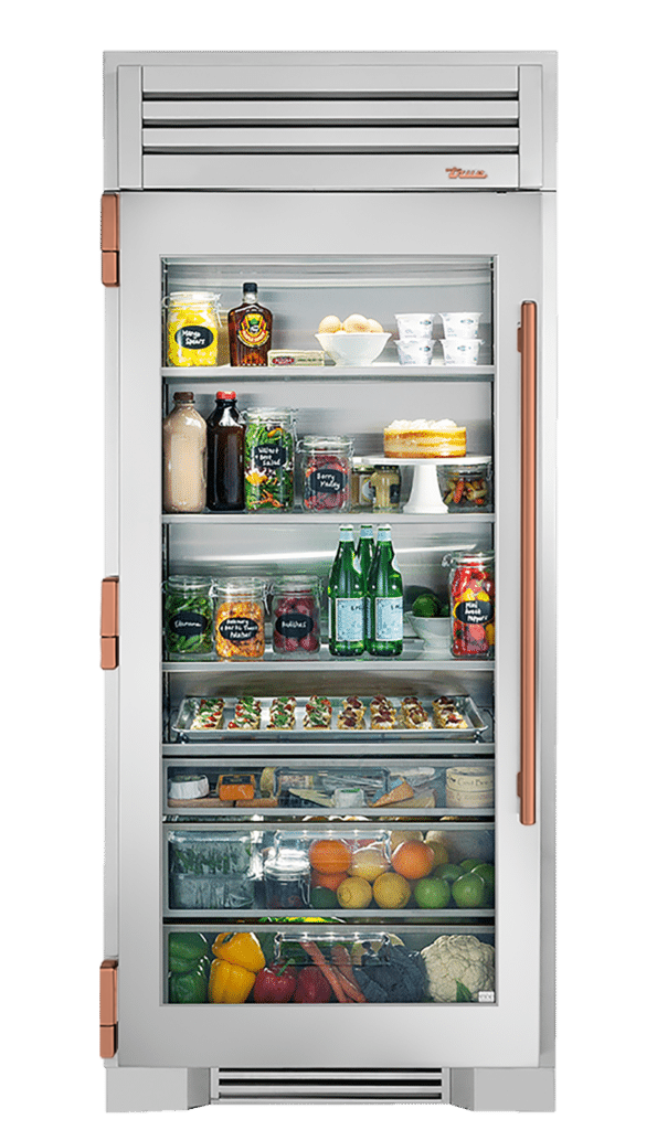 Refrigerator Column, Left Hinged, Color Match, Copper Hardware TR36REFLSGCXXXH03