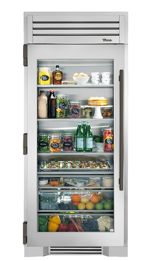 Refrigerator Column, Left Hinged, Color Match, Pewter Hardware TR36REFLSGCXXXH05