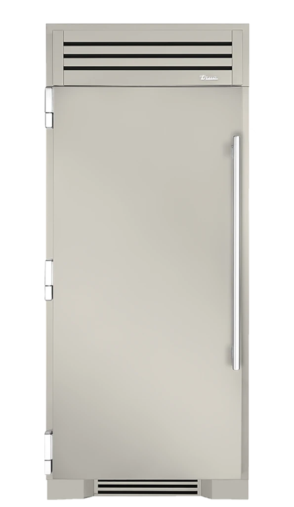 Refrigerator Column, Left Hinged, Antique White, Chrome Hardware TR36REFLSSC050H02