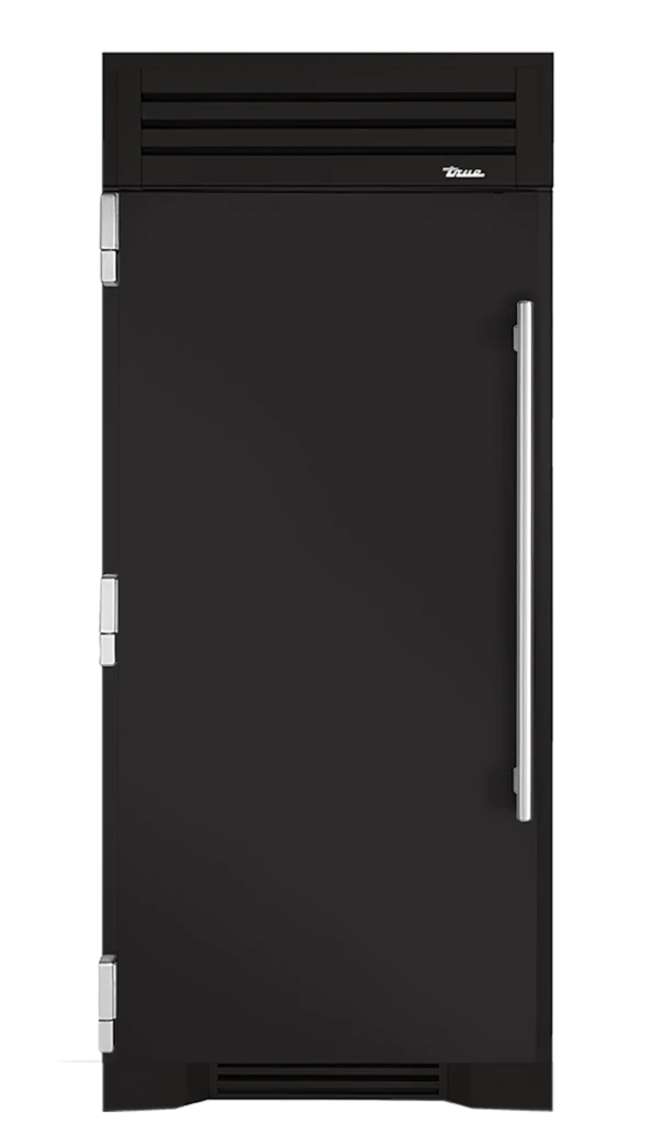 Refrigerator Column, Left Hinged, Ultra Matte Black TR36REFLSSC085H04