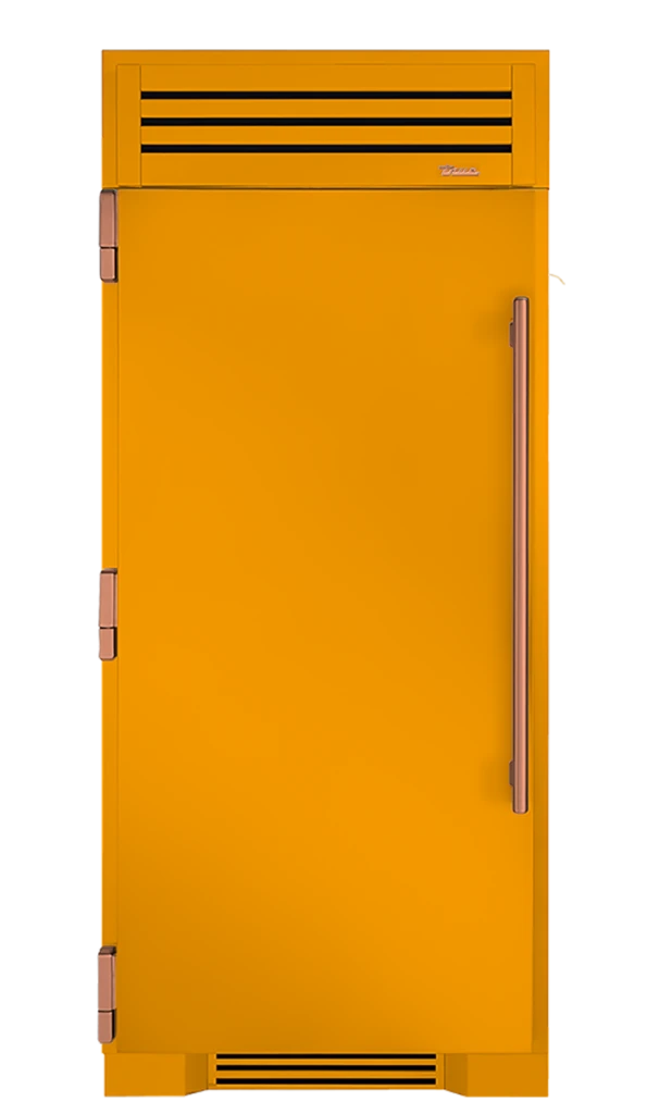 Refrigerator Column, Left Hinged, Saffron, Copper Hardware TR36REFLSSC103H03
