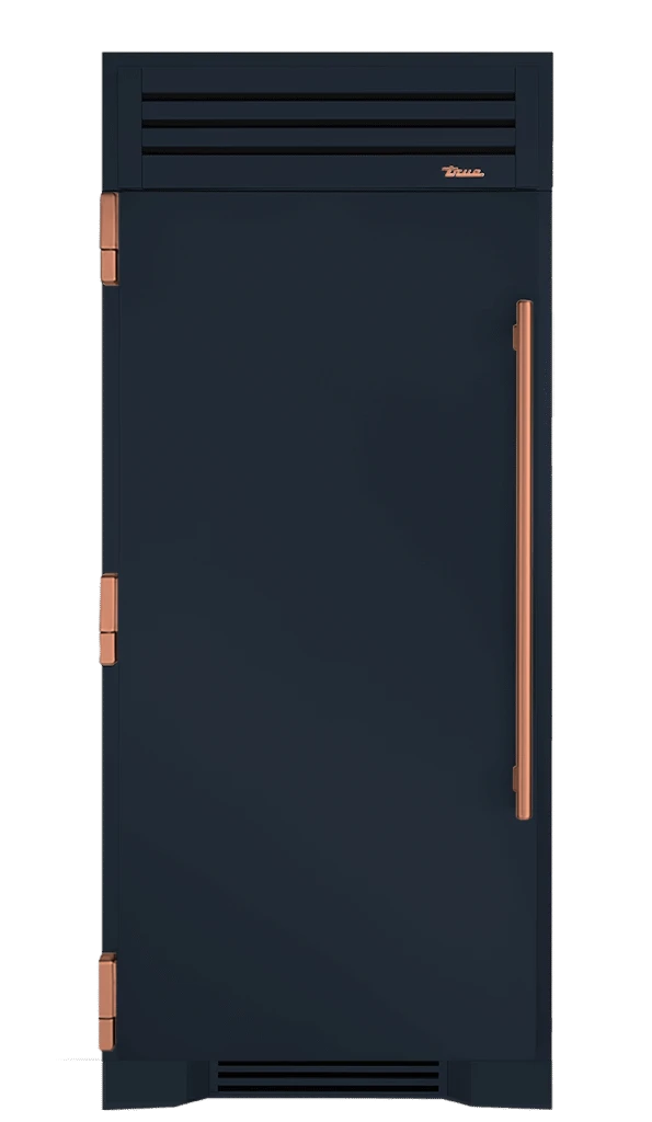 Refrigerator Column, Left Hinged, Juniper, Copper Hardware TR36REFLSSC104H03