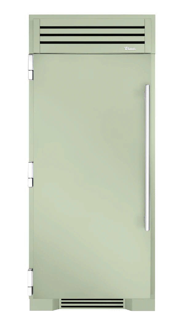 Refrigerator Column, Left Hinged, Sage, Chrome Hardware TR36REFLSSC129H02