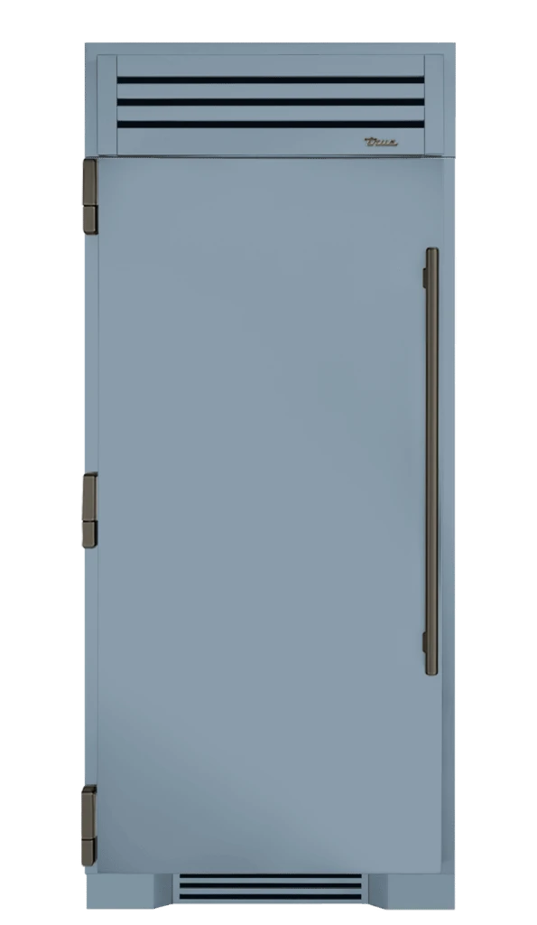 Refrigerator Column, Left Hinged, Bluestone, Pewter Hardware TR36REFLSSC152H05