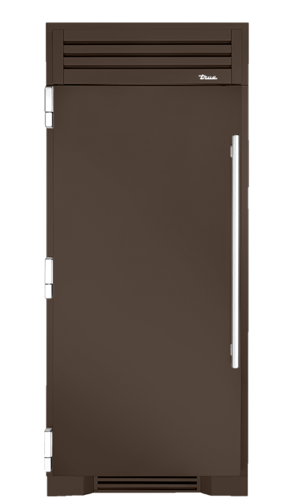 Refrigerator Column, Left Hinged, Espresso, Chrome Hardware TR36REFLSSC305H02