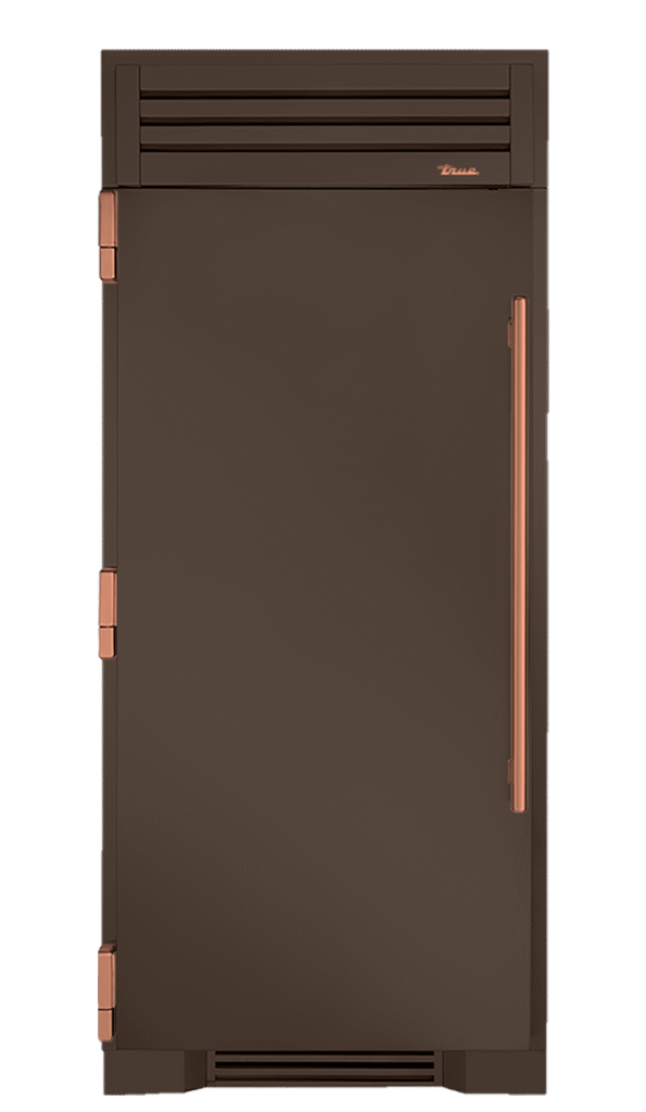 Refrigerator Column, Left Hinged, Espresso, Copper Hardware TR36REFLSSC305H03