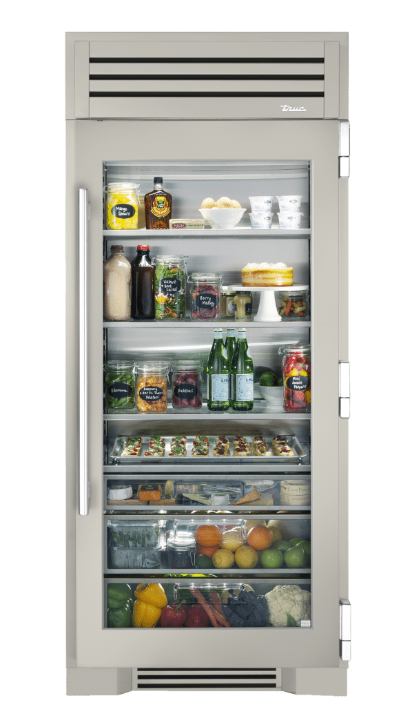 Refrigerator Column, Right Hinged, Antique White, Chrome Hardware TR36REFRSGC050H02