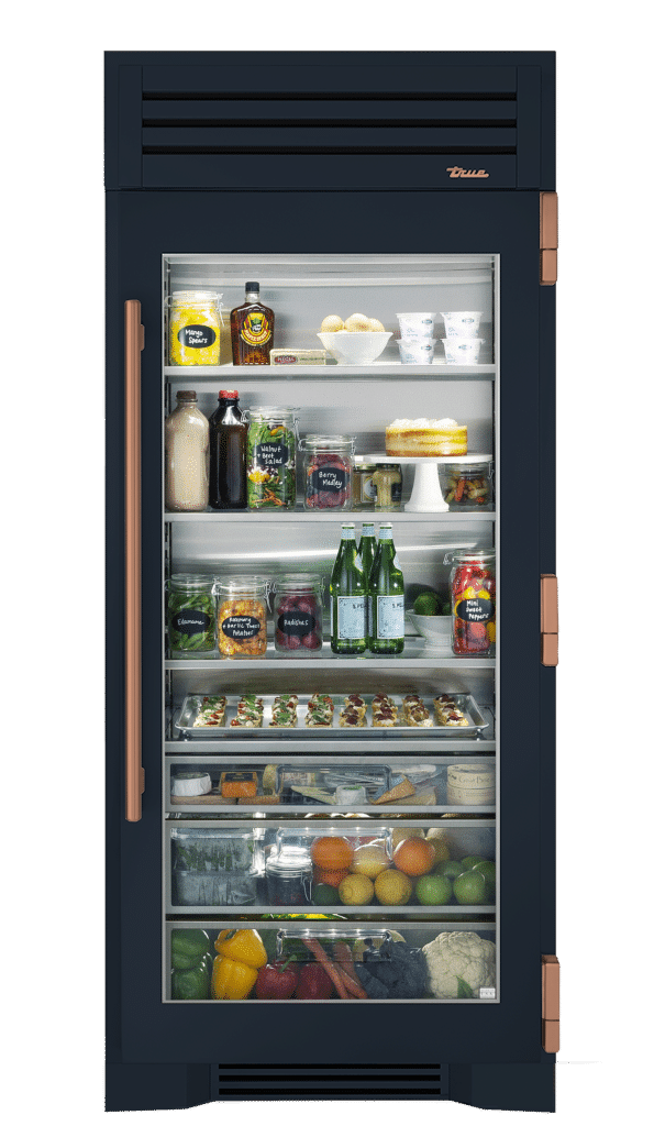 Refrigerator Column, Right Hinged, Juniper, Copper Hardware TR36REFRSGC104H03