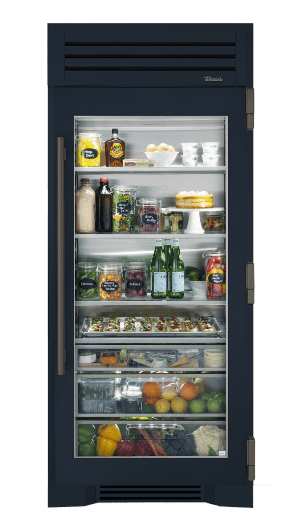Refrigerator Column, Right Hinged, Juniper, Pewter Hardware TR36REFRSGC104H05