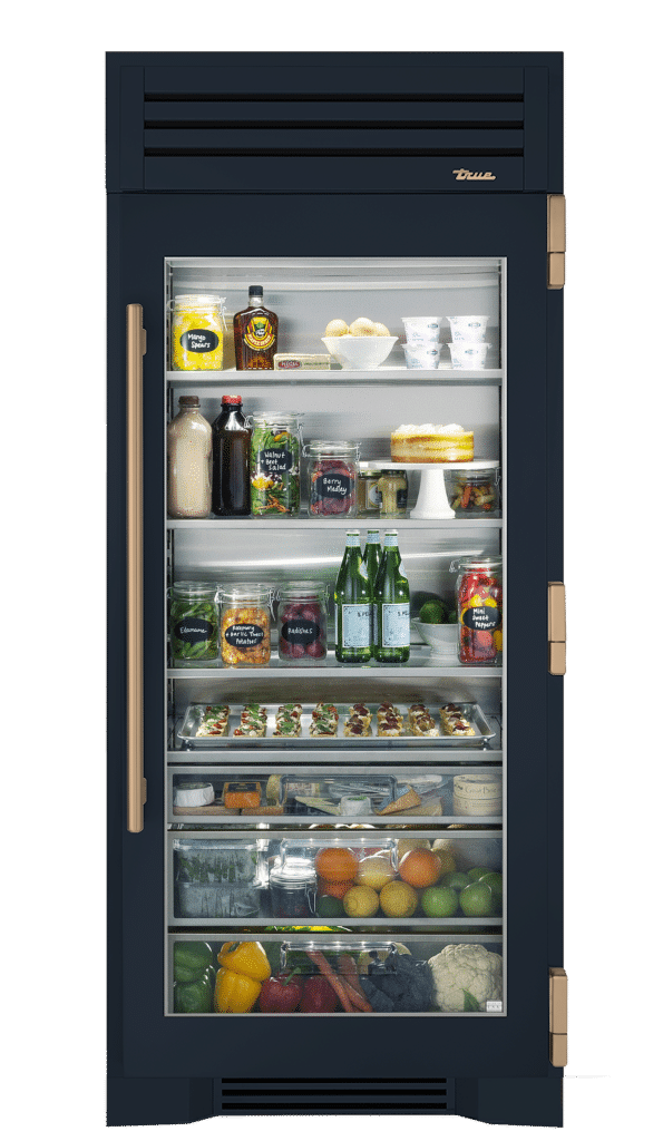 Refrigerator Column, Right Hinged, Juniper, Gold Hardware TR36REFRSGC104H08