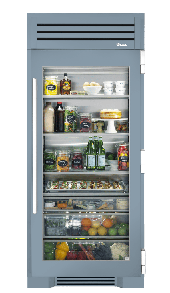 Refrigerator Column, Right Hinged, Bluestone, Chrome Hardware TR36REFRSGC152H02