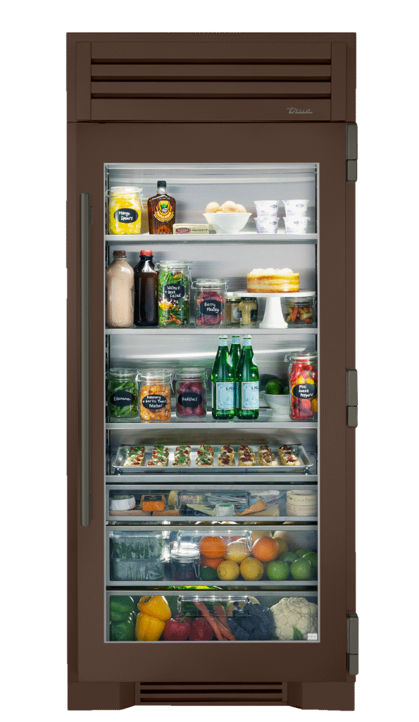 Refrigerator Column, Right Hinged, Espresso, Pewter Hardware TR36REFRSGC305H05