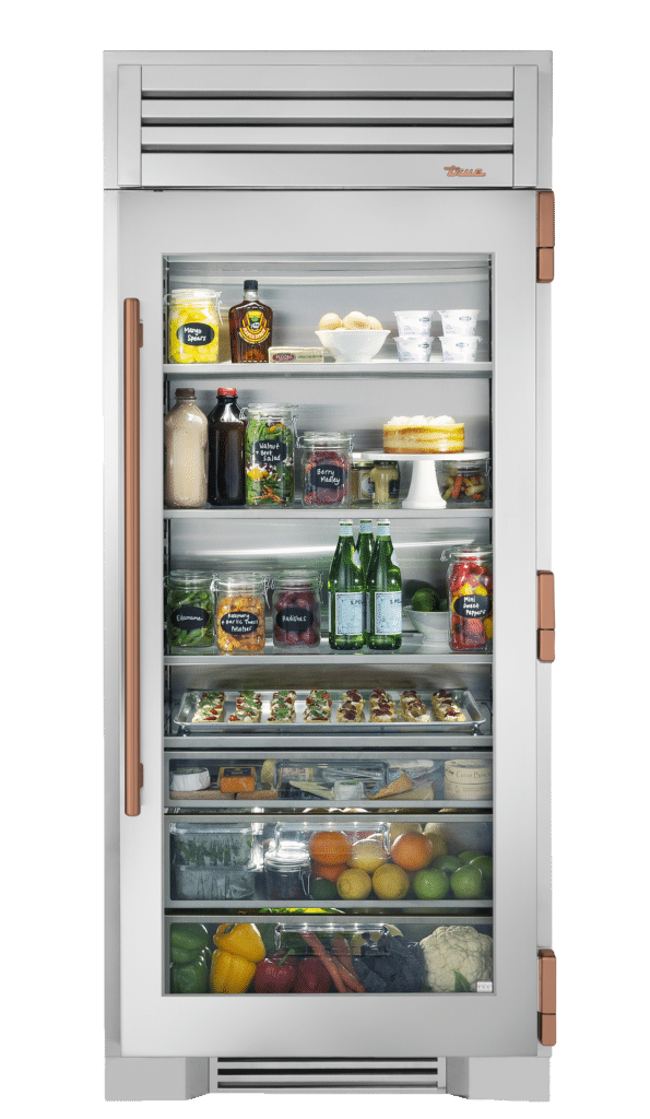 Refrigerator Column, Right Hinged, Copper Hardware TR36REFRSGCH03