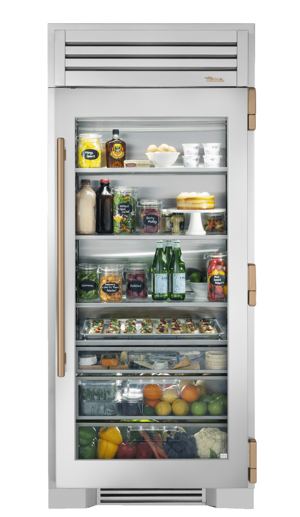 Refrigerator Column, Right Hinged, Gold Hardware TR36REFRSGCH08