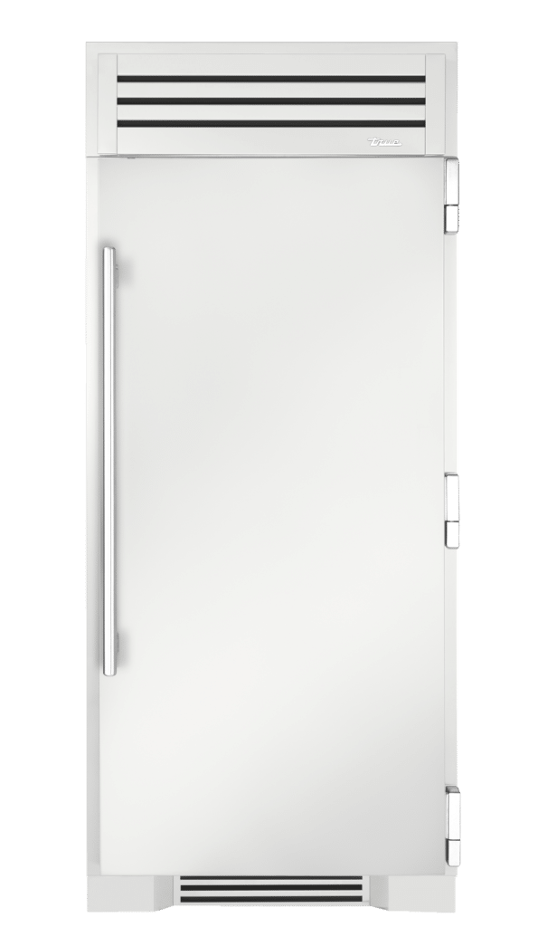 Refrigerator Column, Right Hinged, Matte White, Chrome Hardware TR36REFRSSC030H02
