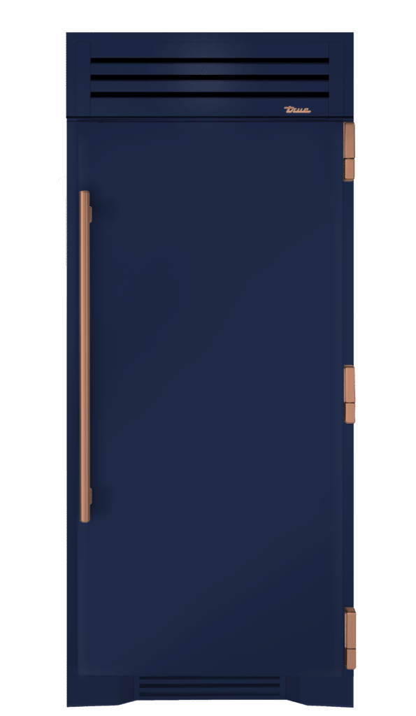 Refrigerator Column, Right Hinged, Cobalt, Copper Hardware TR36REFRSSC078H03