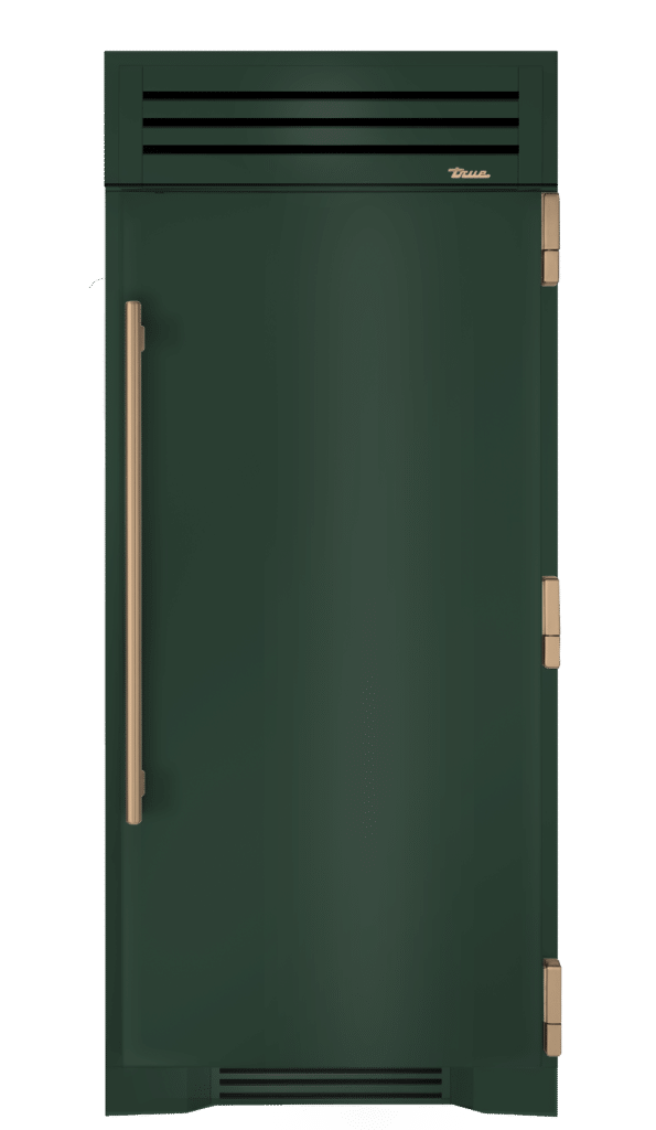 Refrigerator Column, Right Hinged, Emerald, Gold Hardware TR36REFRSSC086H08