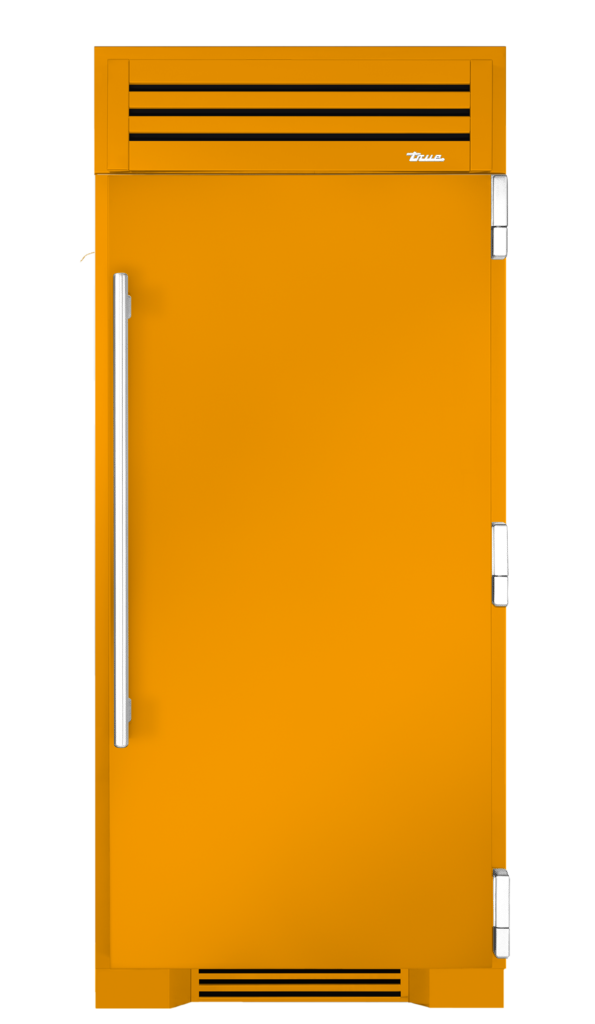 Refrigerator Column, Right Hinged, Saffron, Chrome Hardware TR36REFRSSC103H02