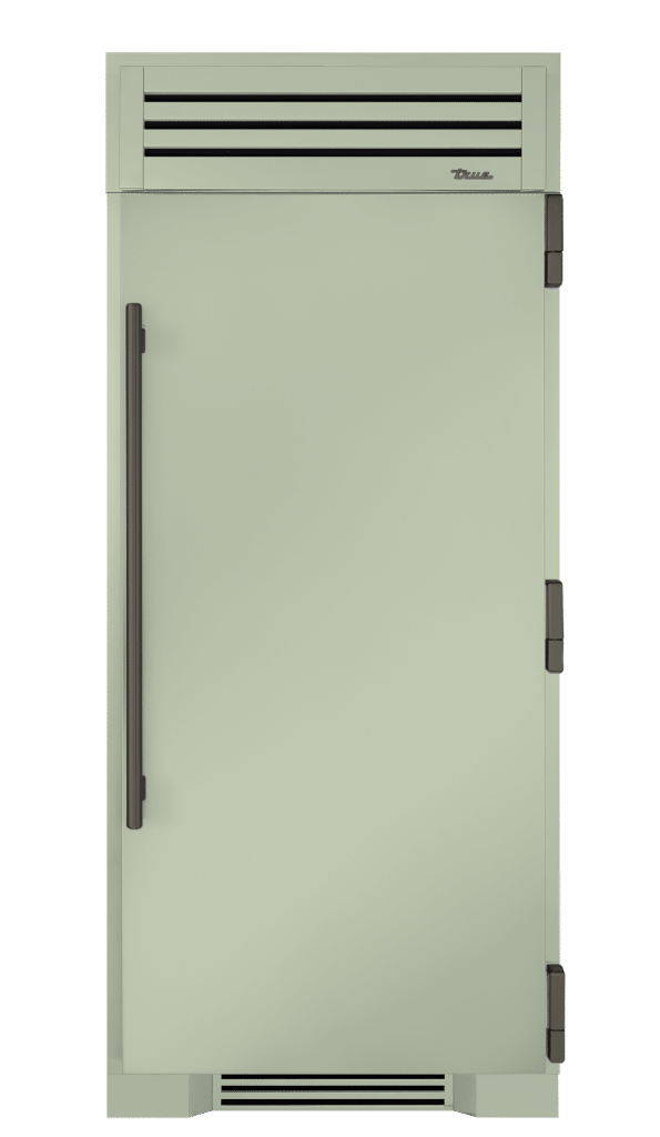 Refrigerator Column, Right Hinged, Sage, Pewter Hardware TR36REFRSSC129H05