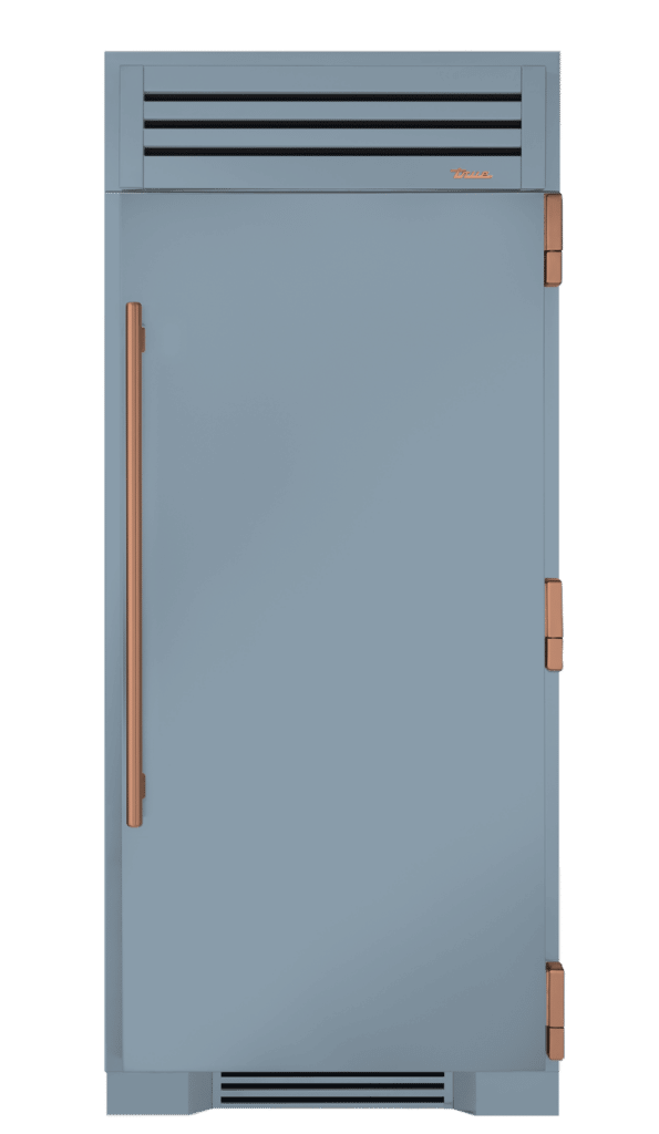 Refrigerator Column, Right Hinged, Bluestone, Copper Hardware TR36REFRSSC152H03