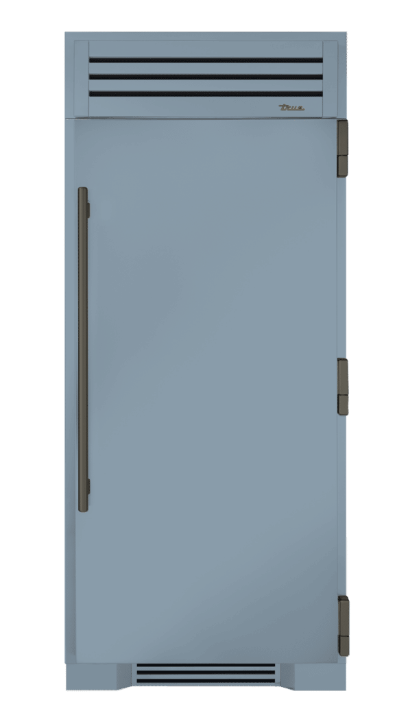 Refrigerator Column, Right Hinged, Bluestone, Pewter Hardware TR36REFRSSC152H05