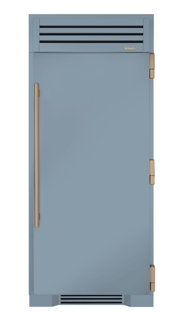 Refrigerator Column, Right Hinged, Bluestone, Gold Hardware TR36REFRSSC152H08