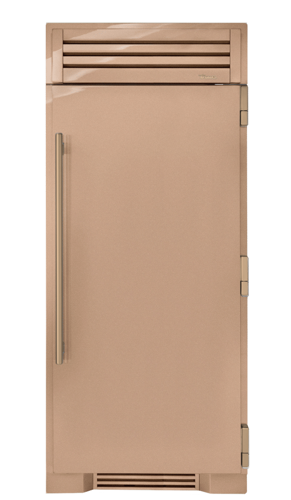 Refrigerator Column, Right Hinged, Champagne, Gold Hardware TR36REFRSSC179H08