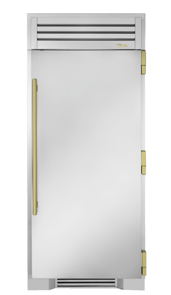 Refrigerator Column, Right Hinged, Brass Hardware TR36REFRSSCH01