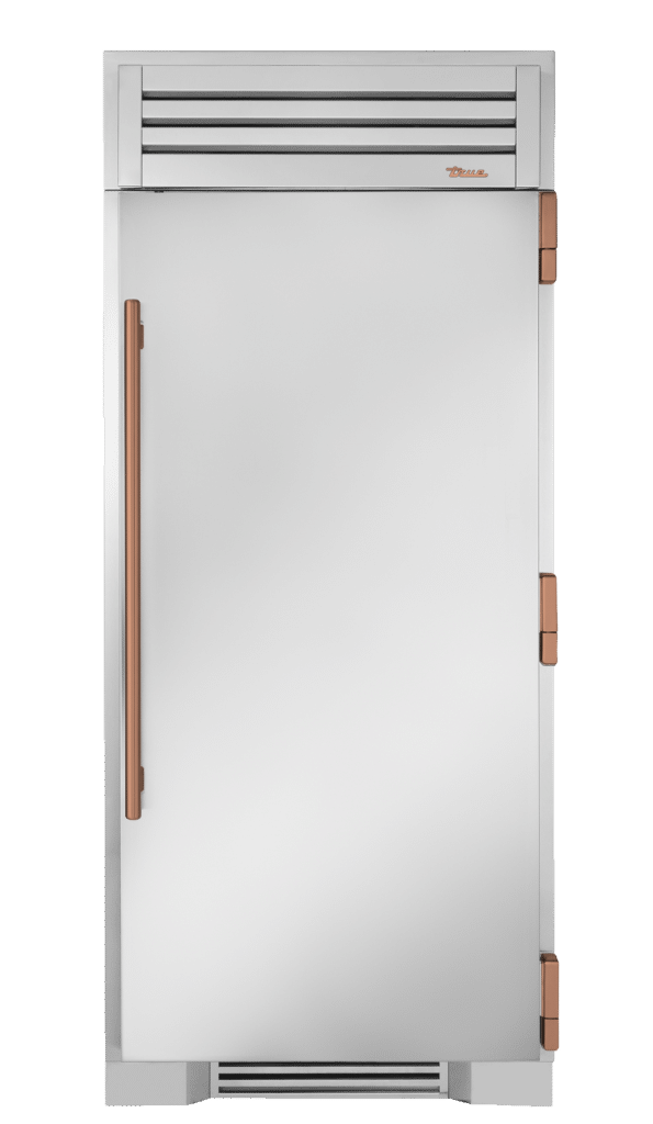 Refrigerator Column, Right Hinged, Copper Hardware TR36REFRSSCH03