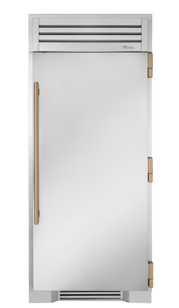 Refrigerator Column, Right Hinged, Color Match, Gold Hardware TR36REFRSSCXXXH08