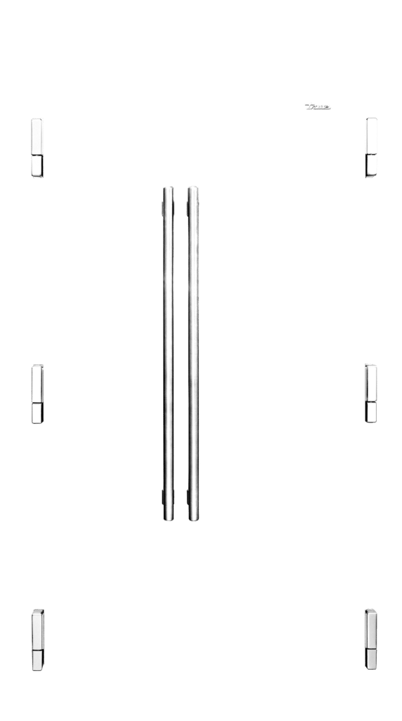 Side-by-Side, Brass Hardware TR42SBSSGCH01