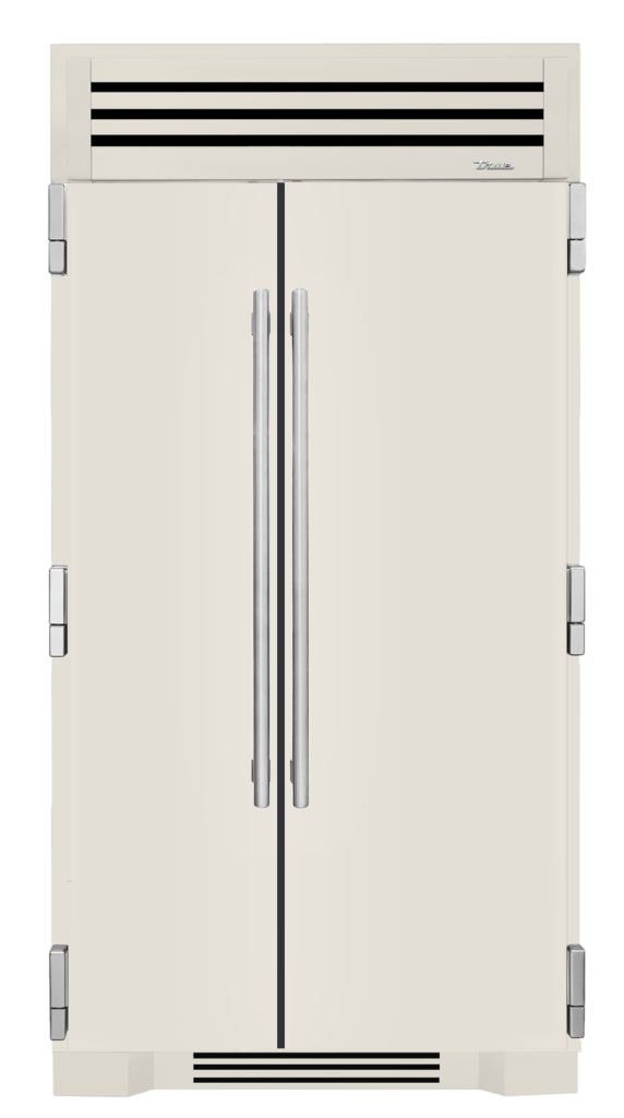 Side-by-Side, Antique White, Brass Hardware TR42SBSSSC050H01