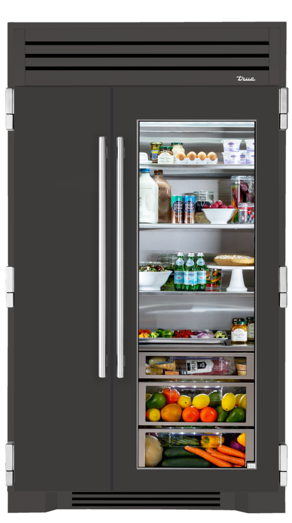 Side-by-Side, Ultra Matte Black, Pewter Hardware TR48SBSSGC085H05
