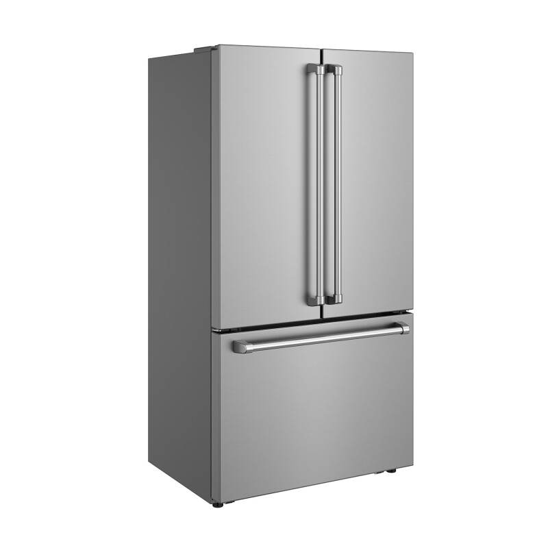 36 Inch Counter Depth Freestanding French Door Refrigerator With Internal Water And Ice TRF3603FD