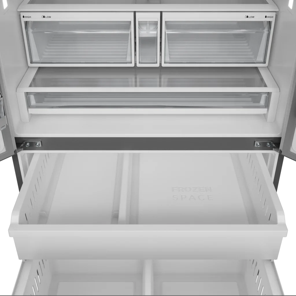 36 Inch Professional French Door Refrigerator With Ice And Water Dispenser Thor Kitchen TRF3628FFD