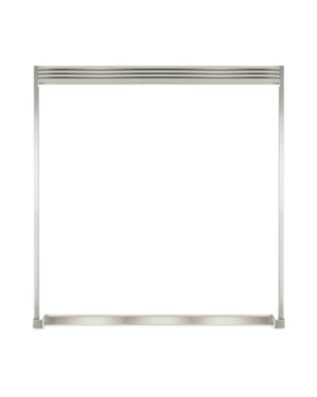Frigidaire Professional 79” Dual Trim kit - Louvered Design Stainless Steel TRMKTEZ2LV79 Picture 1