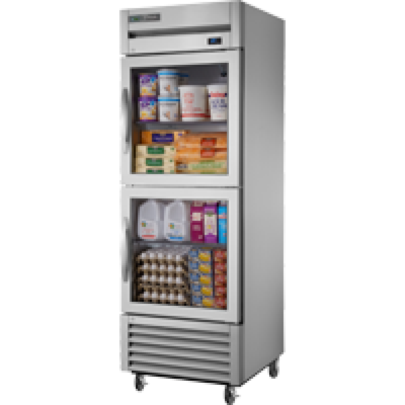 Reach-In Glass Half Swing Door Stainless Steel Refrigerator with Hydrocarbon Refrigerant~Framed Glass Door Version 01 TS23G2HCFGD01