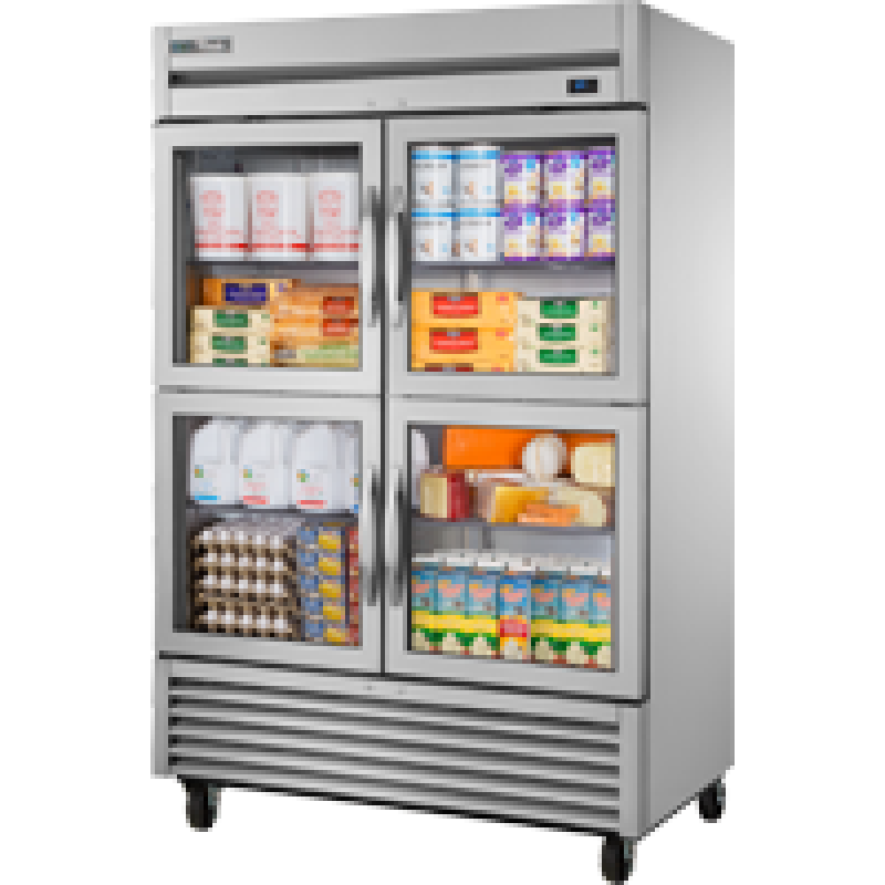 Reach-In Glass Half Swing Door Stainless Steel Refrigerator with Hydrocarbon Refrigerant~Framed Glass Door Version 01 TS49G4HCFGD01