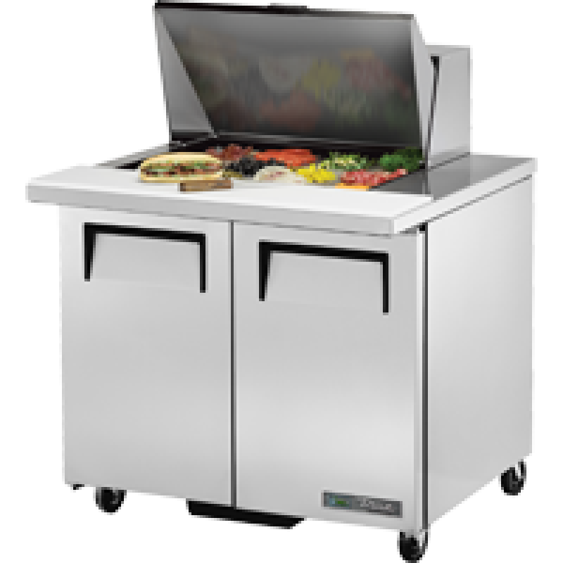 Mega-Top Solid Door Sandwich/Salad Unit with Hydrocarbon Refrigerant TSSU3612MBHC