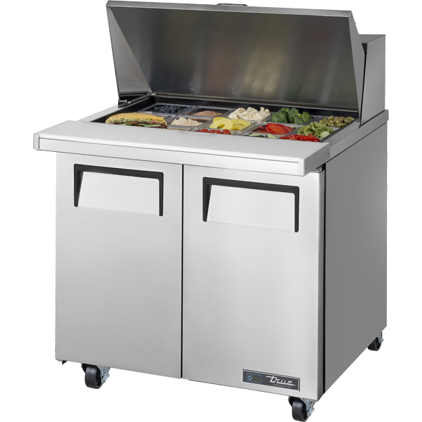 Mega-Top Solid Door Sandwich/Salad Unit with Hydrocarbon Refrigerant TSSU3615MBHC