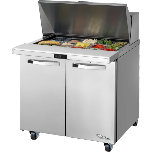Mega-Top Solid Door Sandwich/Salad Unit with Hydrocarbon Refrigerant~Spec Package 3 TSSU3615MBHCSPEC3