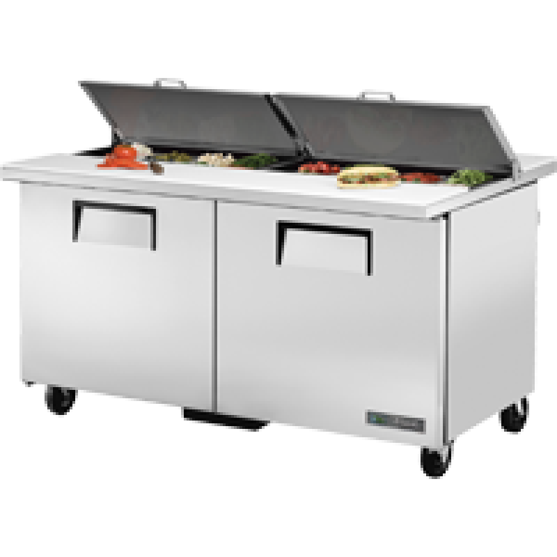 Dual Sided Solid Door Sandwich/Salad Unit with Hydrocarbon Refrigerant TSSU6016DSSTHC