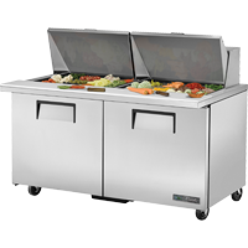 Mega-Top Solid Door Sandwich/Salad Unit with Hydrocarbon Refrigerant TSSU6024MBSTHC