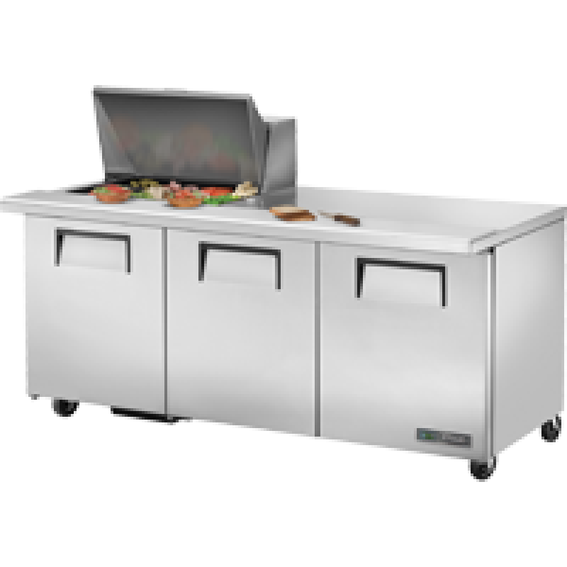 Mega-Top Solid Door Sandwich/Salad Unit with Hydrocarbon Refrigerant TSSU7212MBHC